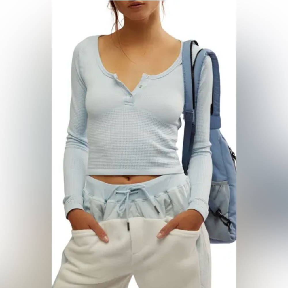 NWT Free People Movement Bail Out Crop Thermal
Knit Top